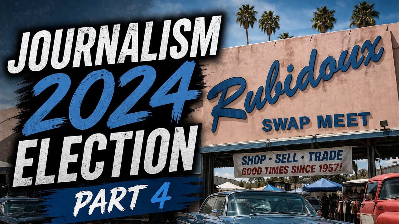 Still from Truth Computing Media reporting at the Rubidoux Swap Meet