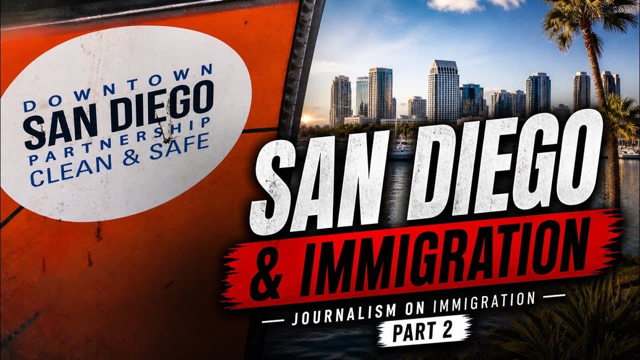 Still from Truth Computing Media reporting in San Diego, California