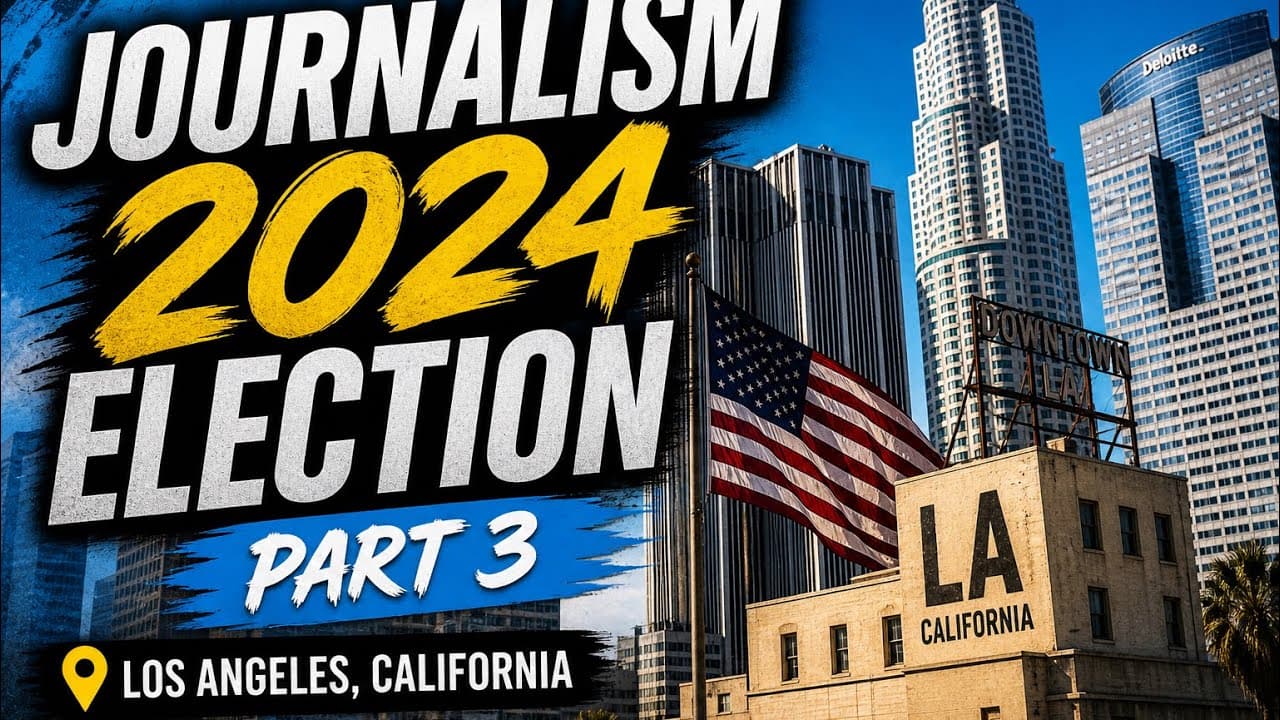 Still from Truth Computing Media reporting in Los Angeles, California