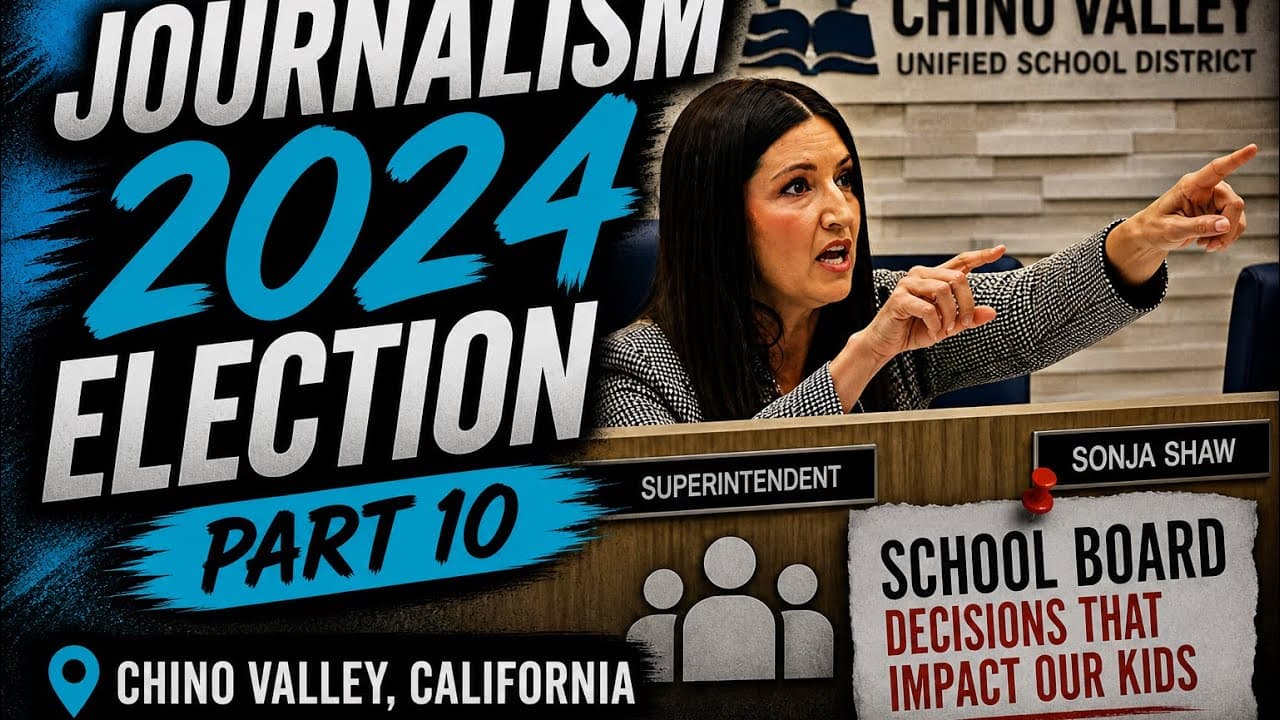 Journalism: Chino Valley Unified School District Board Meeting